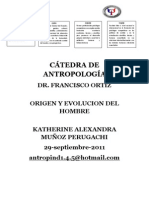 CÁTEDRA DE ANTROPOLOGÍA