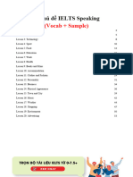 chủ đề IELTS Speaking