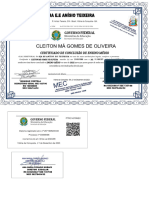 Certificado Escolar - Cleiton Má Gomes de Oliveira