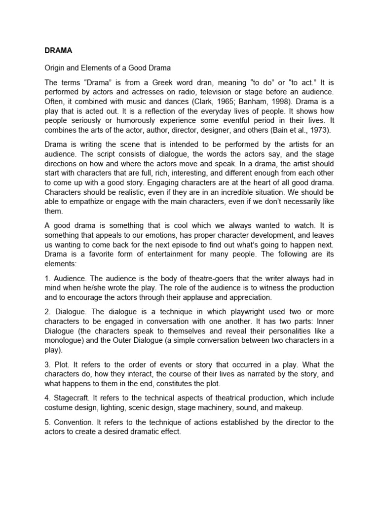 Drama Pdf Nonverbal Communication Actor