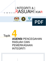 Modul Kiar 2023 - 4 Agensi-Agensi Berkaitan Pencegahan Rasuah Dan Pembudayaan Integriti