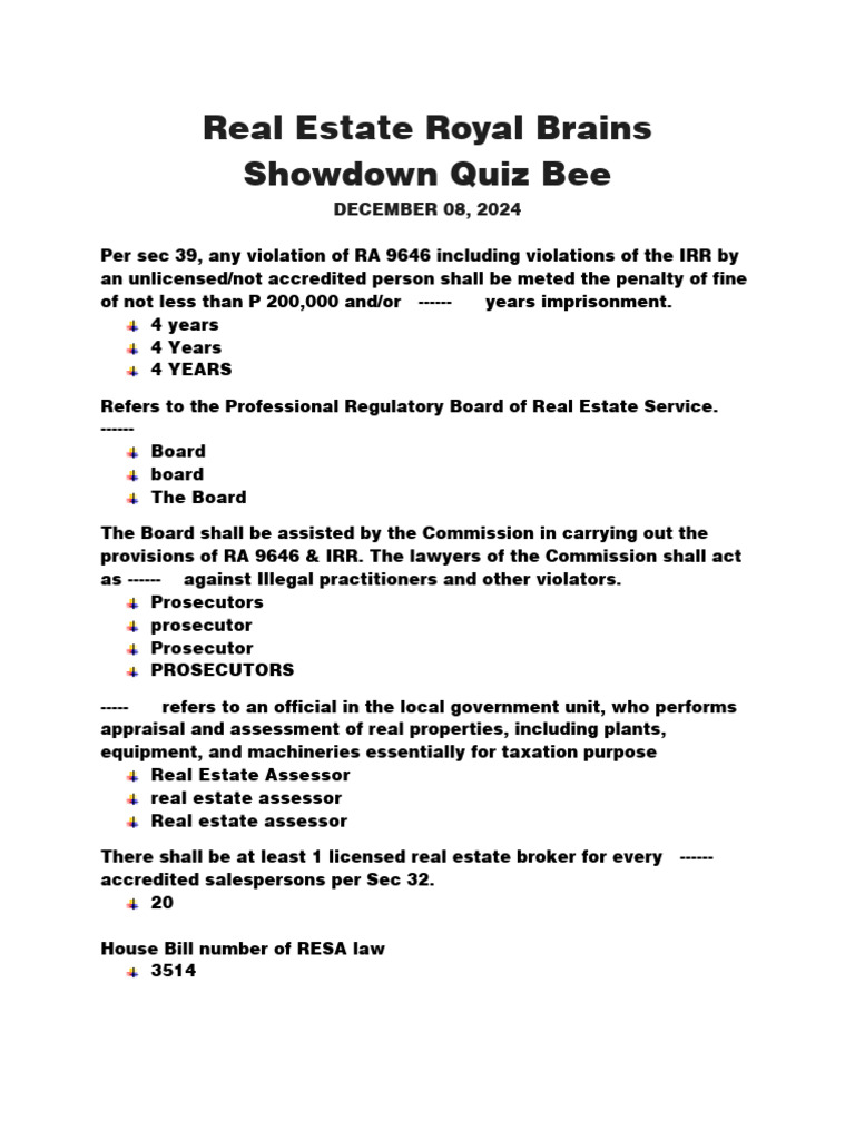 Real Estate Service Regulations Overview | PDF