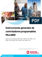 Instrucciones Generales de Controladores Programables Micro800