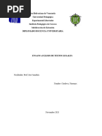 Ensayo Sobre Analisis de Textos Legales
