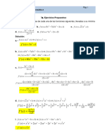 Tema 4 Derivada de una función Ejercicios Propuestos