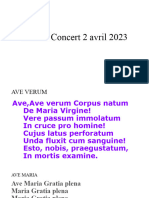 Concert 2 Avril 2023