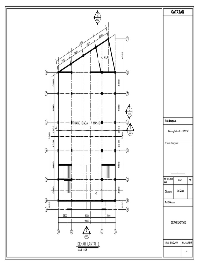 Sekolah 3 Lantai Denah Lt2 Pdf