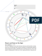 Planets and Points in The Signs: Chart Data For Kalman Johnson