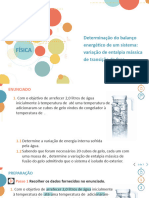 1.3.9-Determinação Do Balanço Energético de Um Sistema - Variação de Entalpia Mássica de Transição de Fase