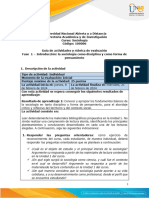 Guia de Actividades y Rúbrica de Evaluación - Fase 1 - Introducción La Sociología Como Disciplina y Como Forma de Pensamiento