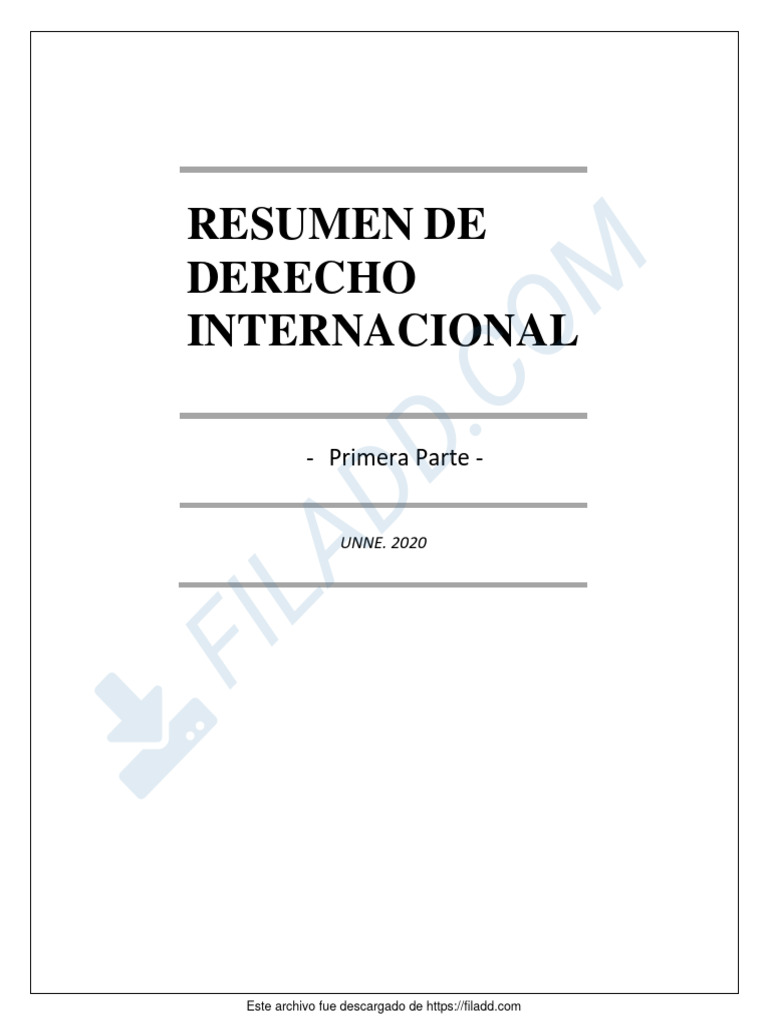 Resumen de Derecho Internacional 2020 | PDF | Santo Imperio Romano ...