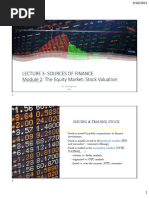 IUFM - Lecture 3 - Module 2 Stock Valuation