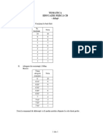 Tematica Educatie Fizica CD Baieti