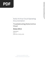 Troubleshooting Nokia Archive Cloud