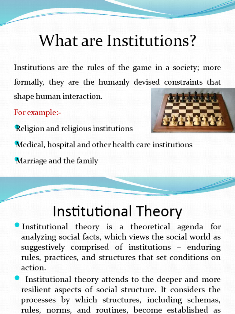 Understanding Institutional Theory | PDF | Institution | Liberal Arts ...