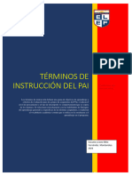 Términos de Instrucción