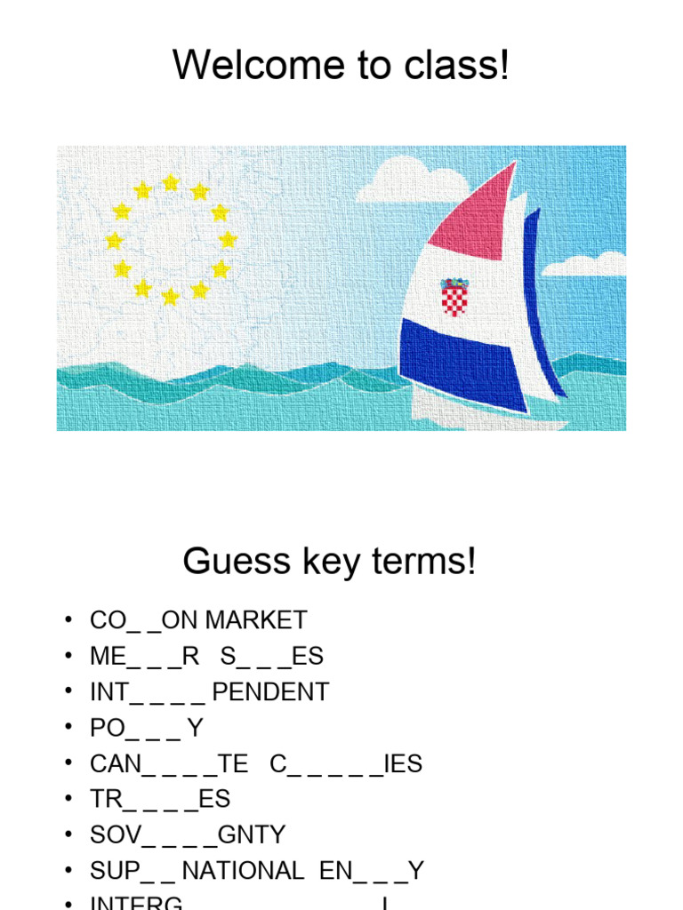 Key Vocabulary and Challenges of the EU | PDF | European Union ...