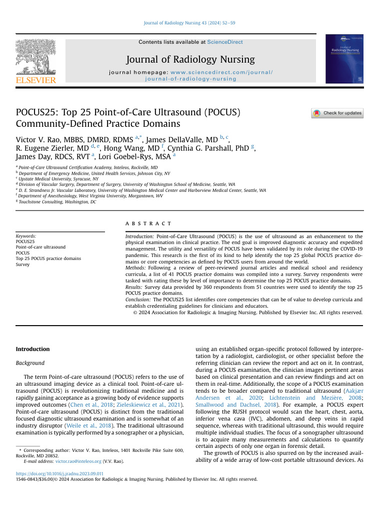 Pocus 25 Practice Domains Pdf Radiology Social Media