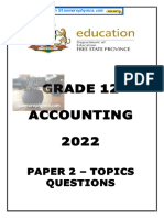 FS Accounting REVISION 2022 Grade 12 Paper 2