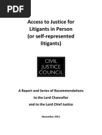 Download Civil Justice Council - Report on Access to Justice for Litigants in Person or Self-represented Litigants Copy by Adam Wagner SN72295258 doc pdf