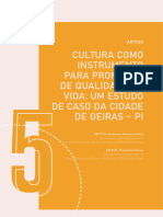 Cultura Como Instrumento para Promoção de Qualidade de Vida: Um Estudo de Caso Da Cidade de Oeiras - Pi
