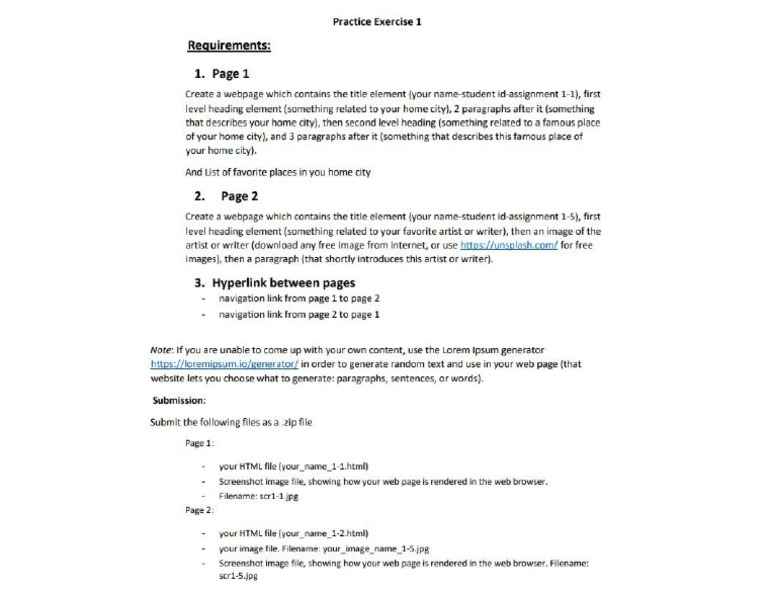 Assignment HTML Question | PDF