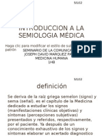 Introduccion A La Semiologia Médica