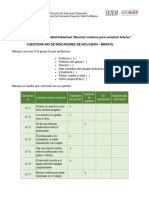 Cuestionario de Indicadores de Inclusión Bristol