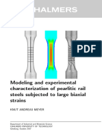 1 - Modeling and Experimental Characterization of Pearlitic Rail Steels Subjected To Large Biaxial Strains