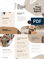 Brown Creative Your Travel Agent Trifold Brochure