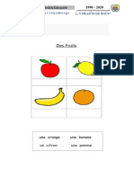 Frances - 1er Grado - Las Frutas