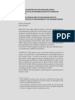 Discurso Relatado - Bruno Deusdará e Décio Rocha