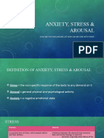 Anxiety, Stress & Arousal