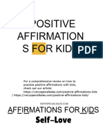 130 Positive Affirmations For Kids
