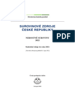 Surovinove Zdroje Ceske Republiky 2022