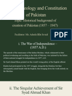 Historical Background of Creation of Pakistan (1857 - 1947) - Presentation
