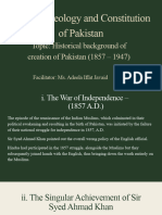 Historical Background of Creation of Pakistan (1857 – 1947) - Presentation