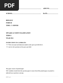 Atika School-5172016 - Biology Form 2