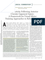 Grooms Et Al 2015 Neuroplasticity Following Anterior Cruciate Ligament Injury A Framework For Visual Motor Training