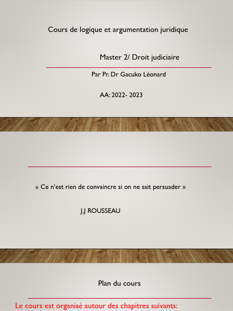 Logique et Argumentation Juridique | PDF | Rhétorique | Argumentation