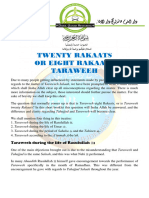 Twenty Rakaats Taraweeh