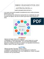 Los Elementos en La Astrología