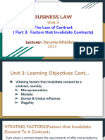 Unit 3 The Law of Contract PT 3