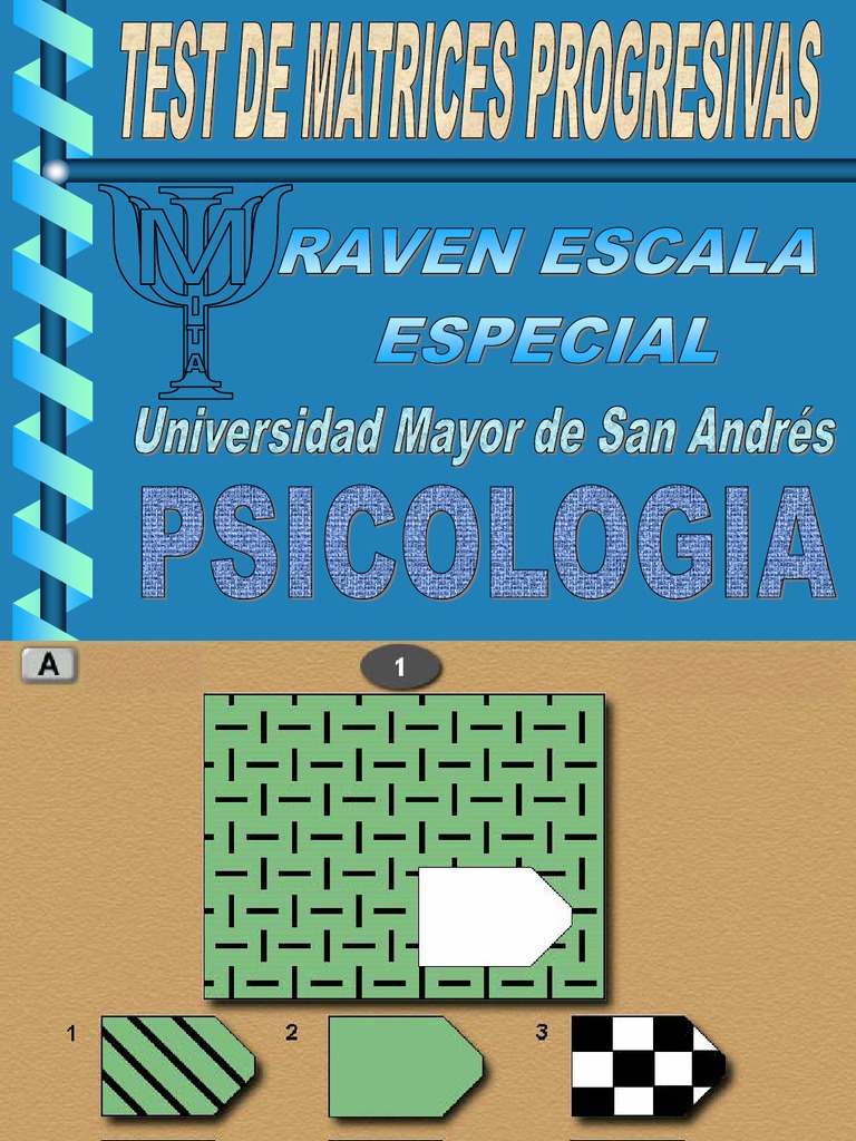 Test Raven Matrices Progresivas