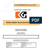 Erwin Robert Balde Bursary Scheme 2024 Application Form
