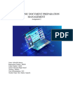 Electronic Document Preparation Management Assignment 2