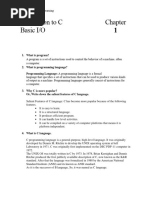 C Programming 1st Chapter