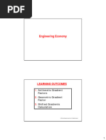 Engineering Economy: Arithmetic Gradient Factors Geometric Gradient Factor Shifted Gradients Calculation