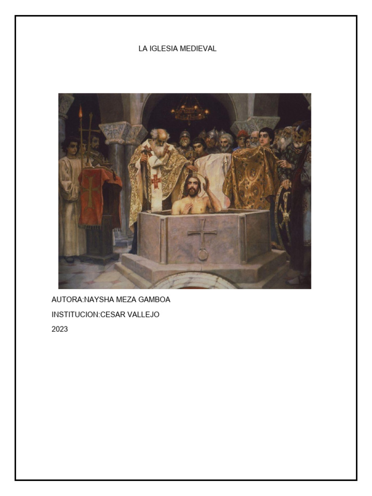Rol de la Iglesia en la Edad Media | PDF | Santo Imperio Romano ...