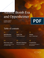 Atomic Bomb and Oppenheimer by Slidesgo